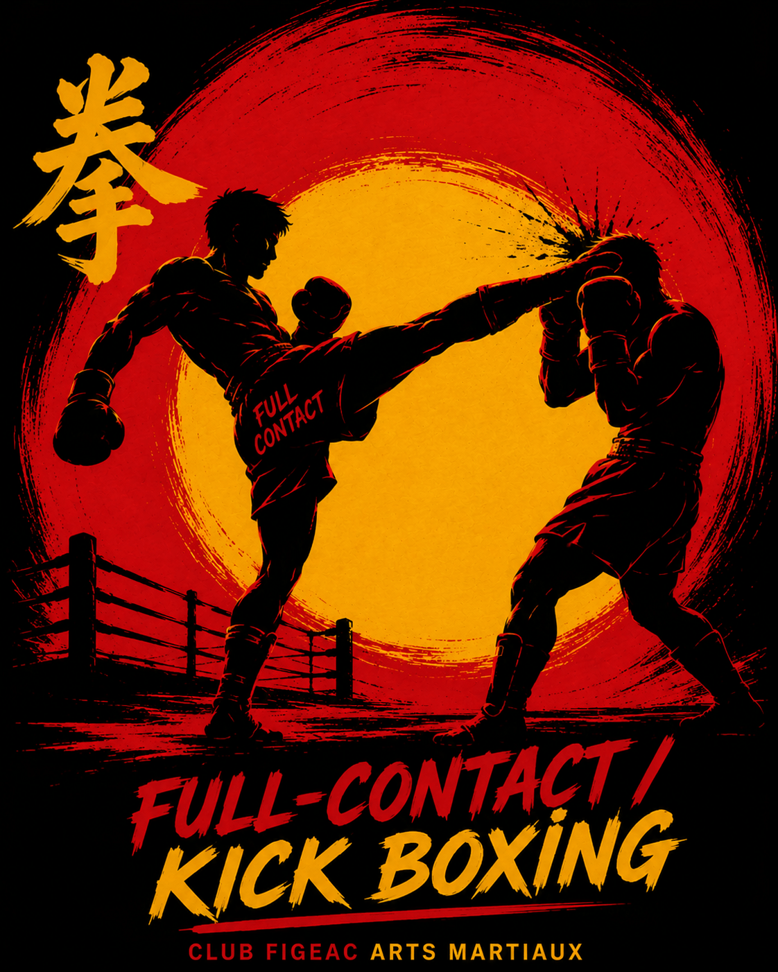 Affiche Full-Contact / Kick Boxing